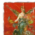 Affresco grande Arte Romana “Ciclo delle Muse” fatto in Italia Viadurini