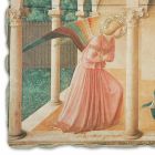 Affresco grande Beato Angelico “Annunciazione” fatto in Italia Viadurini