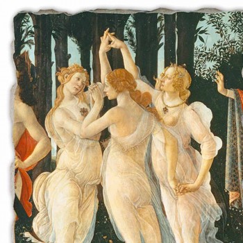 Affresco grande Botticelli “Allegoria della Primavera” part.