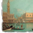 Affresco grande Canaletto “Veduta del Palazzo Ducale di Venezia” Viadurini