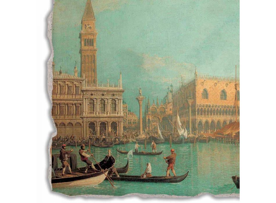 Affresco grande Canaletto “Veduta del Palazzo Ducale di Venezia”