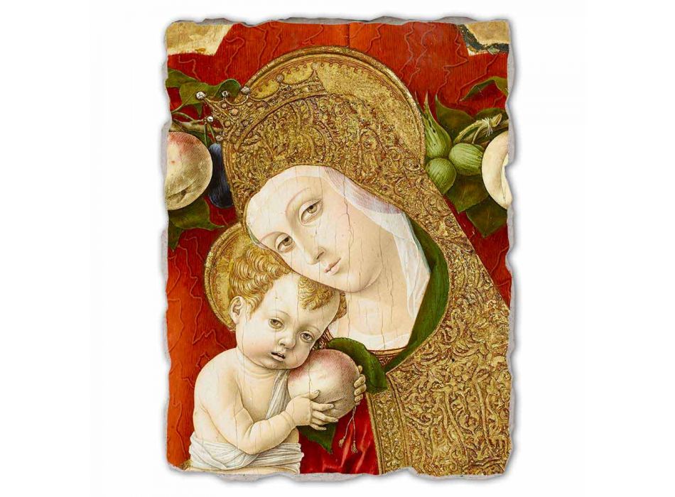 Affresco grande Carlo Crivelli “Madonna Lochis” 1475 Viadurini