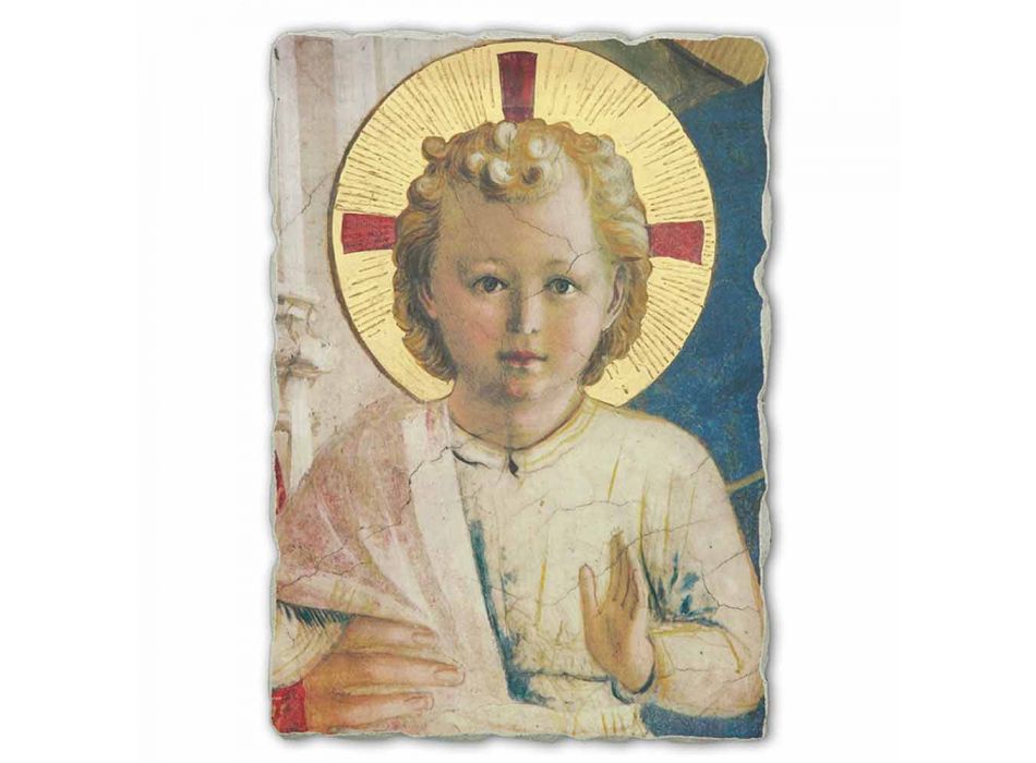 Affresco grande fatto a mano Beato Angelico “Madonna Ombre”