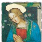 Affresco grande fatto a mano in Italia Pinturicchio “Natività” Viadurini