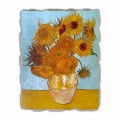 Affresco grande fatto a mano Vincent Van Gogh “Vaso di Girasoli”