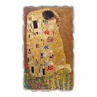Affresco grande fatto in Italia Gustav Klimt “Il Bacio” Viadurini