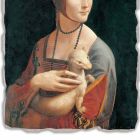 Affresco grande Leonardo da Vinci “La Dama con l'Ermellino” Viadurini