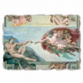 Affresco grande Michelangelo “Creazione di Adamo”, fatto a mano