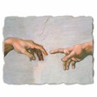 Affresco grande Michelangelo “Creazione di Adamo” particolare Viadurini