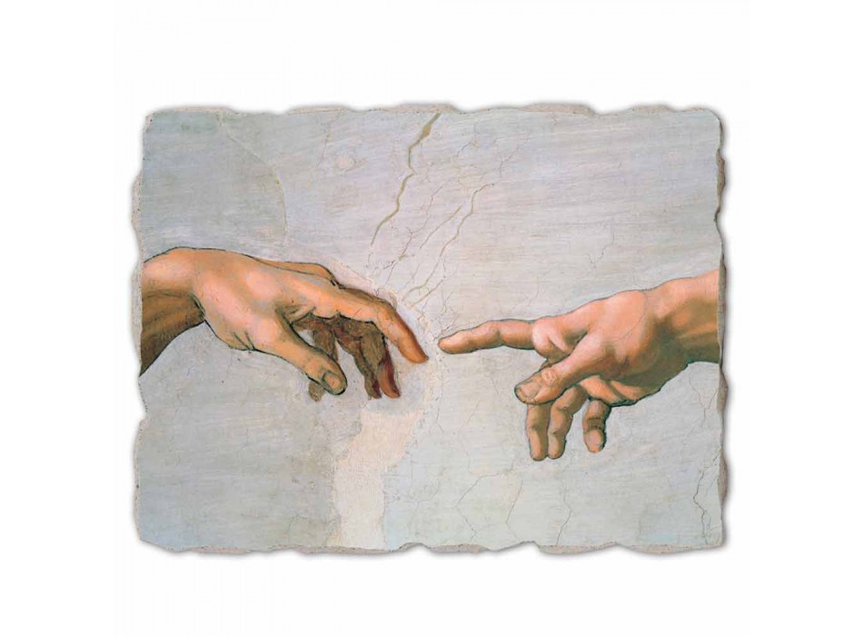 Affresco grande Michelangelo “Creazione di Adamo” particolare