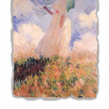 Affresco grande Monet “Donna con Parasole Girata verso Sinistra”