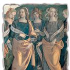 Affresco grande Perugino “Eterno tra Angeli, Profeti e Sibille” Viadurini