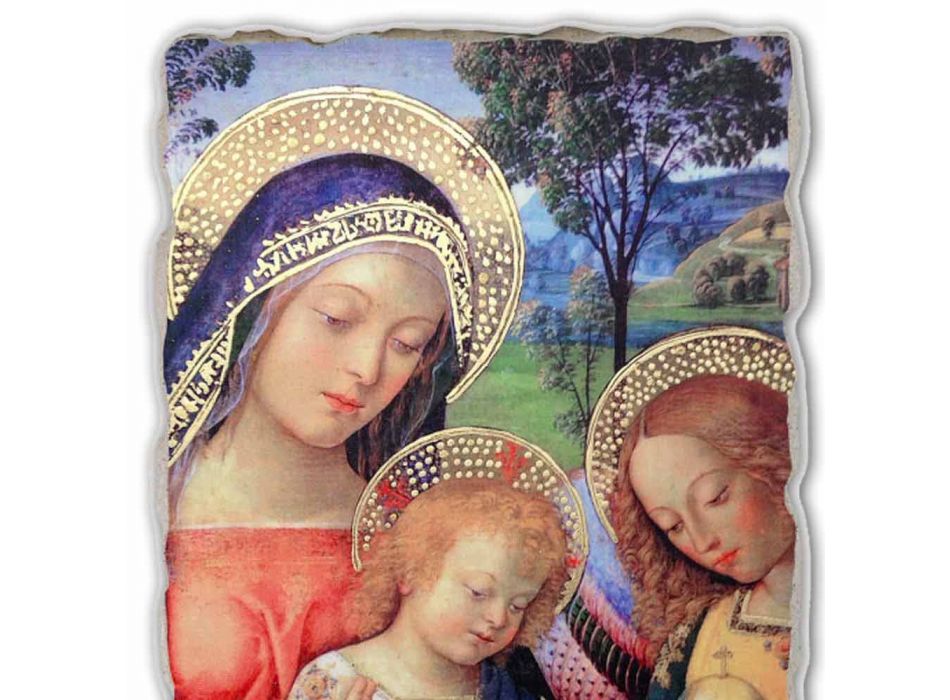 Affresco grande Pinturicchio “Madonna della Pace”particolare Viadurini