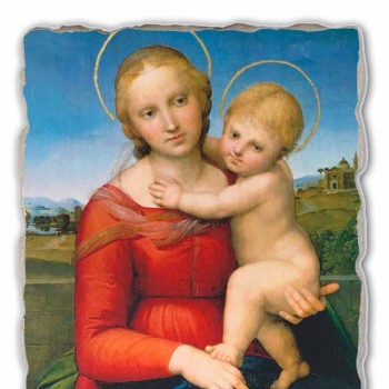 Affresco grande Raffaello Sanzio “Piccola Madonna Cowper” 1505