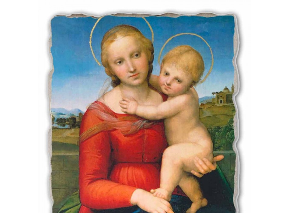 Affresco grande Raffaello Sanzio “Piccola Madonna Cowper” 1505 Viadurini