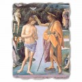 Affresco grande riproduzione Perugino “Battesimo di Cristo”