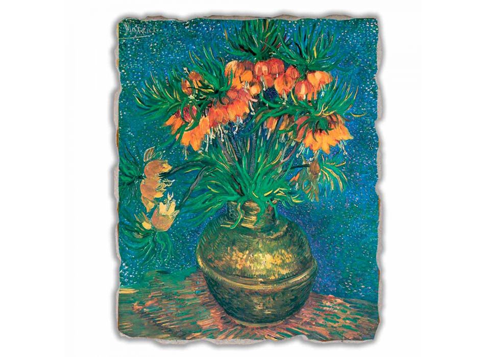Affresco grande Vincent Van Gogh “Natura Morta con Fritillarie” Viadurini