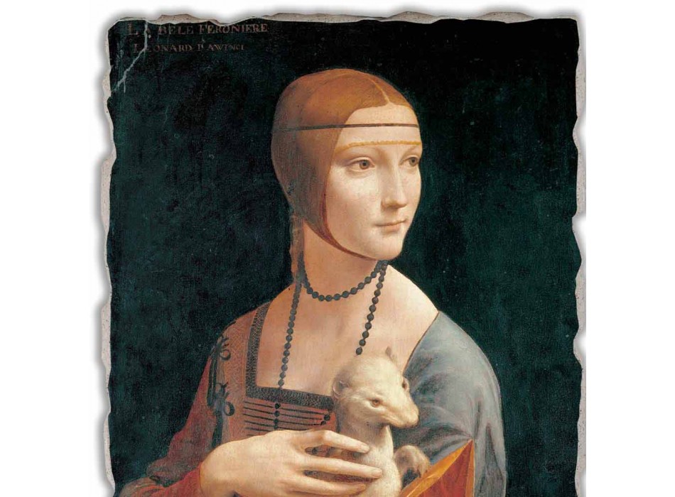 Affresco Leonardo da Vinci “La Dama con l'Ermellino”