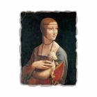 Affresco Leonardo da Vinci “La Dama con l'Ermellino” Viadurini