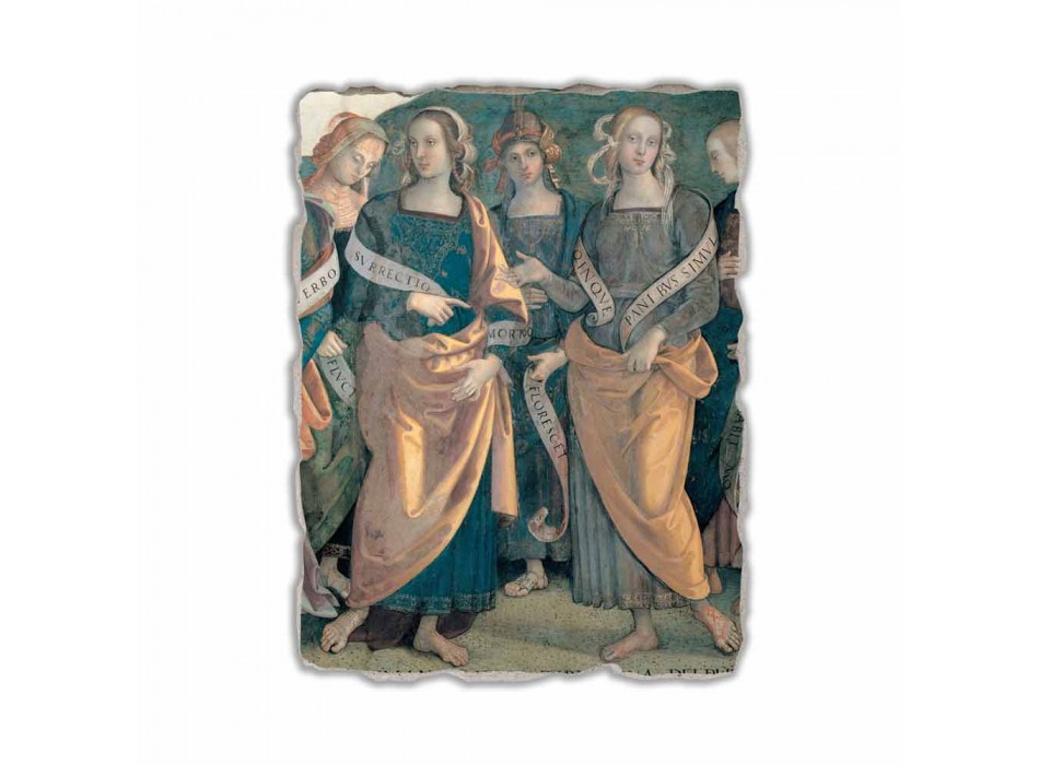 Affresco Perugino “Eterno tra Angeli, Profeti e Sibille” part.