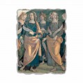 Affresco Perugino “Eterno tra Angeli, Profeti e Sibille” part.