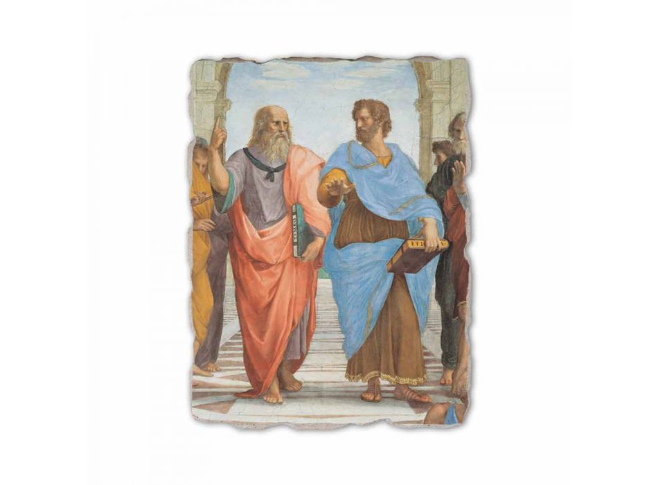 Affresco Raffaello Sanzio “Scuola di Atene” part. Platone e Artistotele