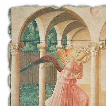 Affresco riproduzione Beato Angelico “Annunciazione” fatto a mano