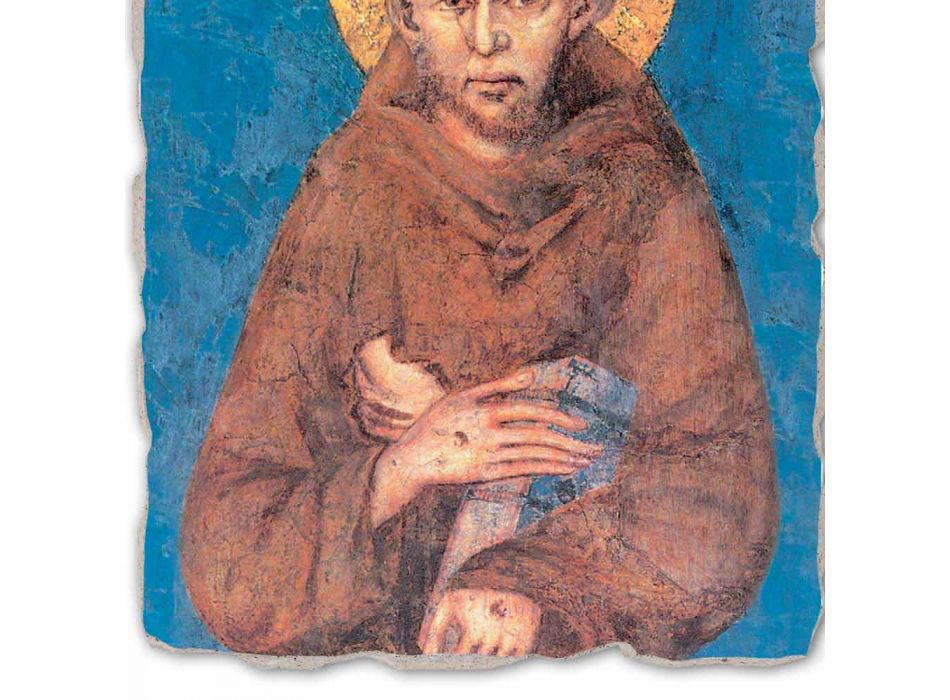Affresco riproduzione Cimabue “San Francesco” XIII sec