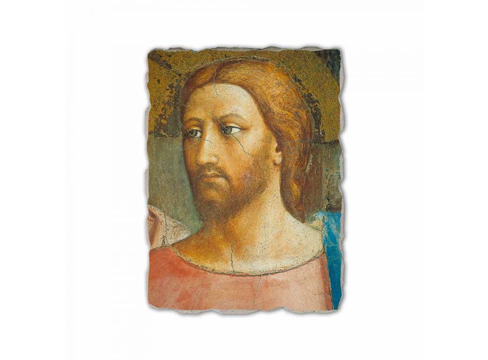 Affresco riproduzione fatto a mano Masaccio “Il Tributo” Viadurini