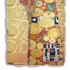 Affresco riproduzione fatto in Italia Gustav Klimt “L'Abbraccio” Viadurini