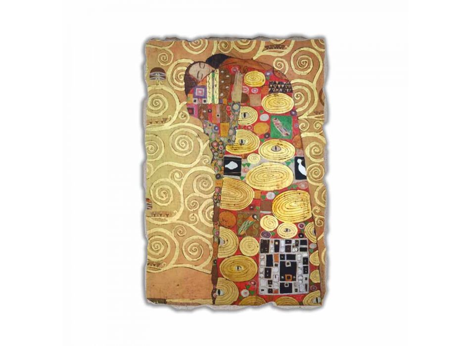 Affresco riproduzione fatto in Italia Gustav Klimt “L'Abbraccio”