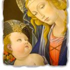 Affresco riproduzione grande Botticelli “Madonna del Libro” Viadurini