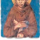Affresco riproduzione grande Cimabue “San Francesco” XIII sec Viadurini