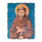 Affresco riproduzione grande Cimabue “San Francesco” XIII sec Viadurini