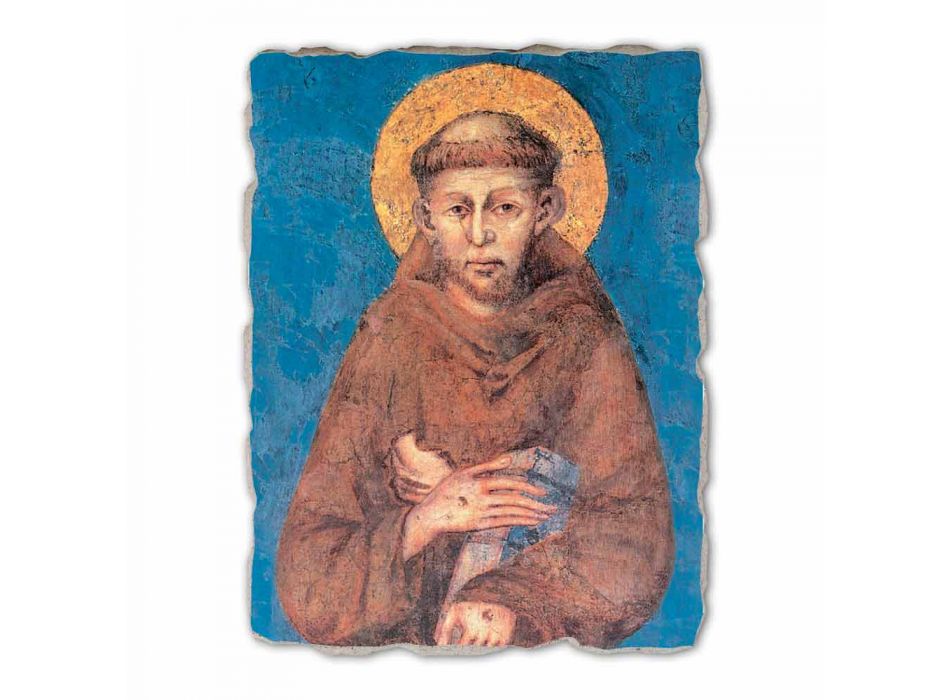Affresco riproduzione grande Cimabue “San Francesco” XIII sec