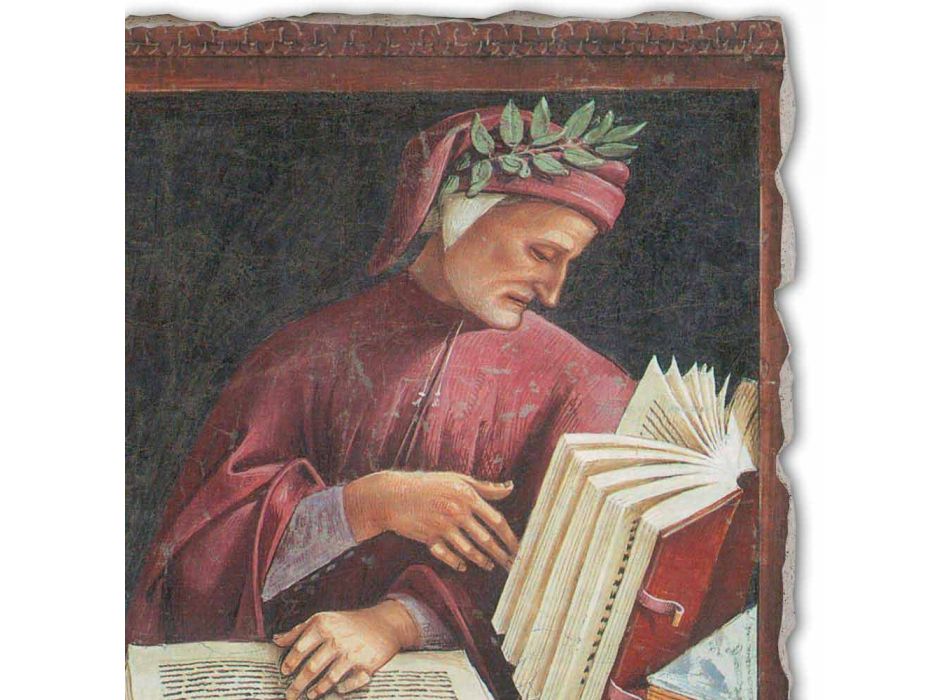 Affresco riproduzione Luca Signorelli “Dante Alighieri “ 1499-1502