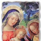 Affresco riproduzione Pinturicchio “Madonna della Pace”part. Viadurini
