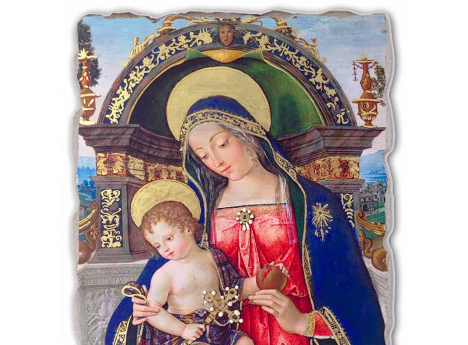 Affresco riproduzione Pinturicchio Pala di S. Maria dei Fossi Viadurini