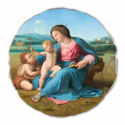 Affresco riproduzione Raffaello Sanzio “Madonna d'Alba”, 1510 Viadurini