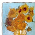 Affresco riproduzione Vincent Van Gogh “Vaso di Girasoli” Viadurini