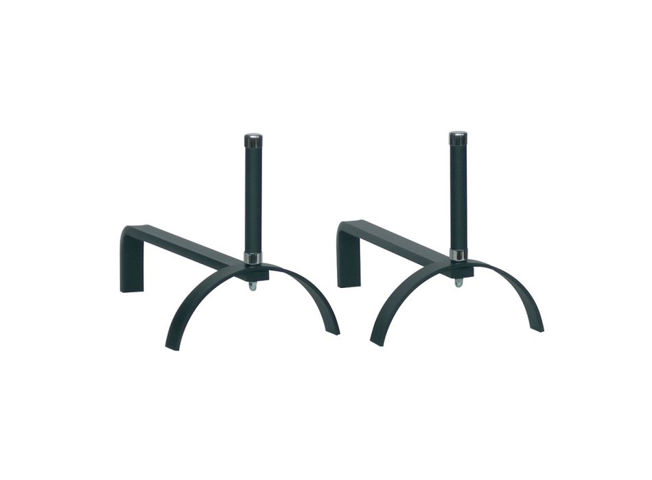 Ferma Libri Gatti In Ferro – Set Di 2, Altezza 23 Cm, Nero Goffrato, 100% Made In Italy