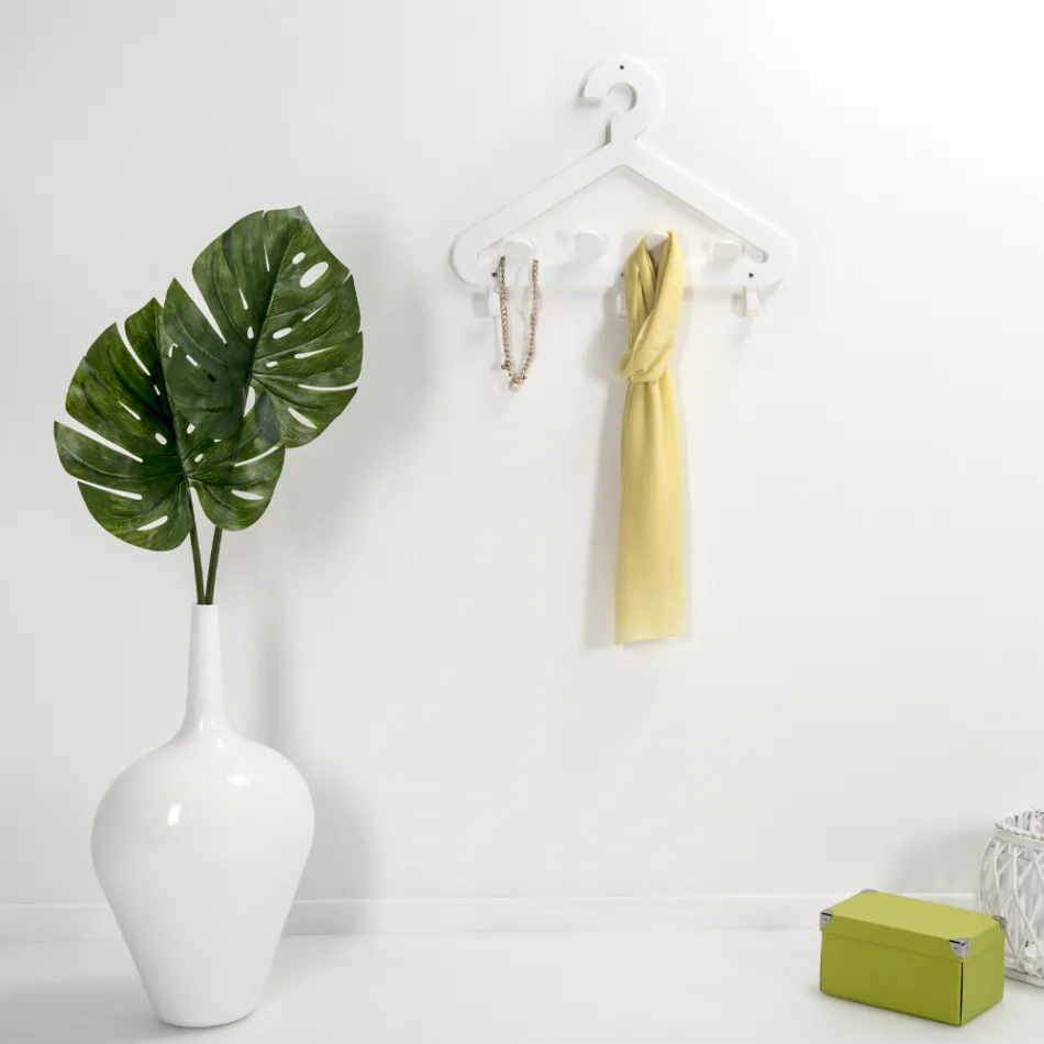 Appendiabiti a Muro Gruccia in Plexiglass Riciclabile 2 Pezzi - Tirreno Viadurini