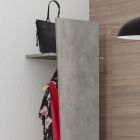 Appendiabiti da Ingresso Design in Legno Bianco, Ardesia o Cemento - Fjona Viadurini