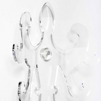 Appendiabiti da Parete in Plexiglass Trasparente o Fumè di Design - Baden