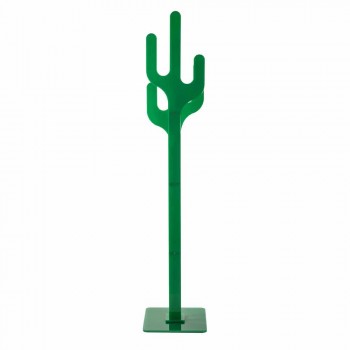 Appendiabiti da terra design moderno verde Cactus, made in Italy