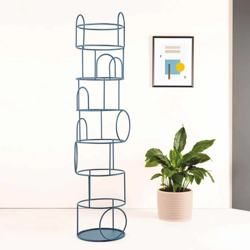 Appendiabiti da Terra di Design in Acciaio Colorato Made in Italy - Vituzzo Viadurini