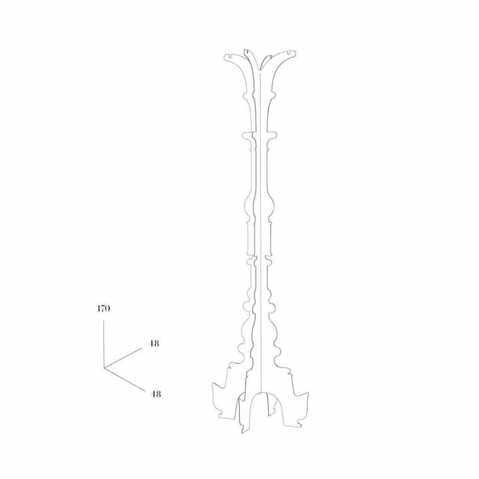 Appendiabiti Design Barokko Mabele Viadurini