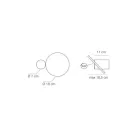 Appique da Parete in Metallo Roteante a 345° Made in Italy - Lumi Viadurini