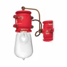 Applique a faretto stile urban in ceramica artigianale Beth Ferroluce Viadurini