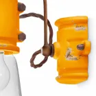 Applique a faretto stile urban in ceramica artigianale Beth Ferroluce Viadurini